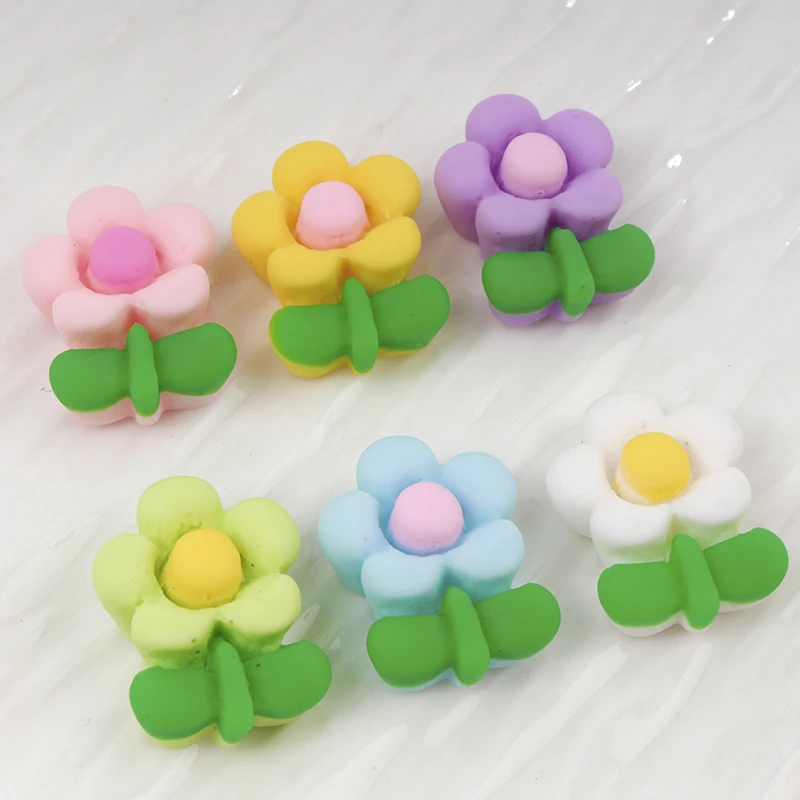 Resin Art Earrings Material - DIY樹脂クラフト用ミニフラワー、スクラップブックヘアピン装飾、イヤリングアクセサリー、手作りフラットバックパッチ素材、ネイルアート、20個、100個