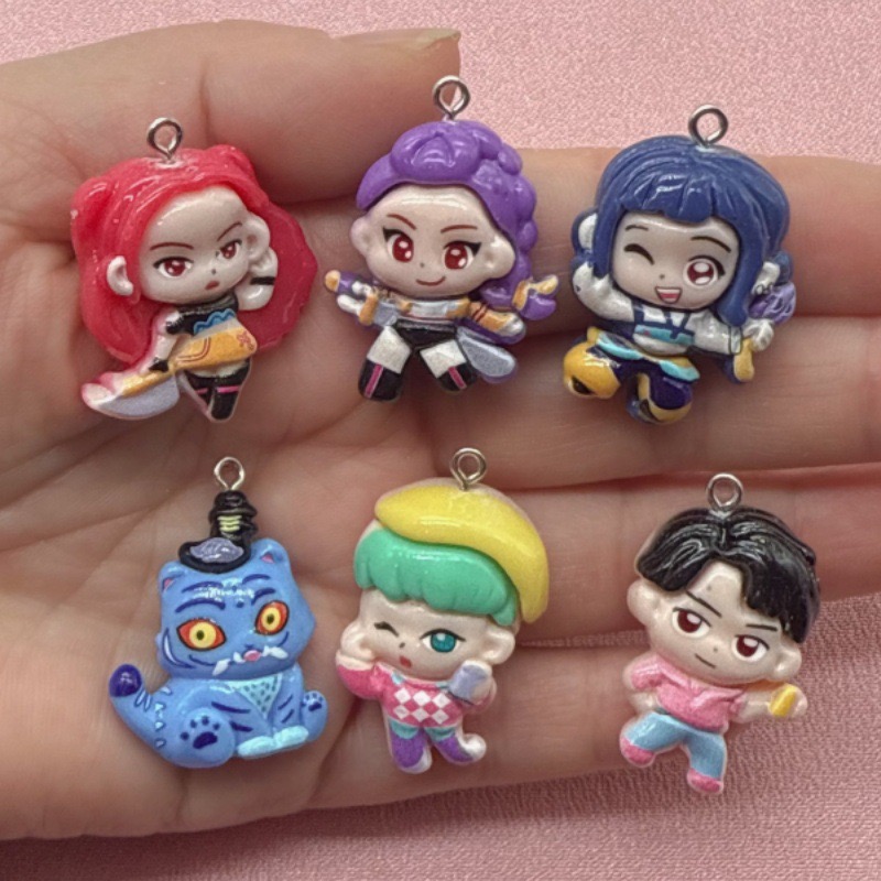 Resin Art For Sale - 10個入り樹脂製漫画ペンダント、DIYジュエリー製作イヤリング、キーホルダーアクセサリー