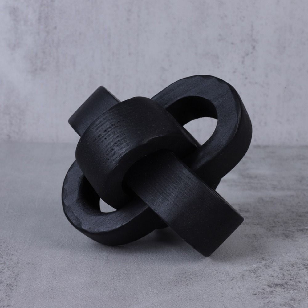Resin Art With Wood - クリエイティブアートクラフトウッドノットオーナメント手作り3リンクチェーン木製バックル手彫り木製チェーンボールホームデコレーション