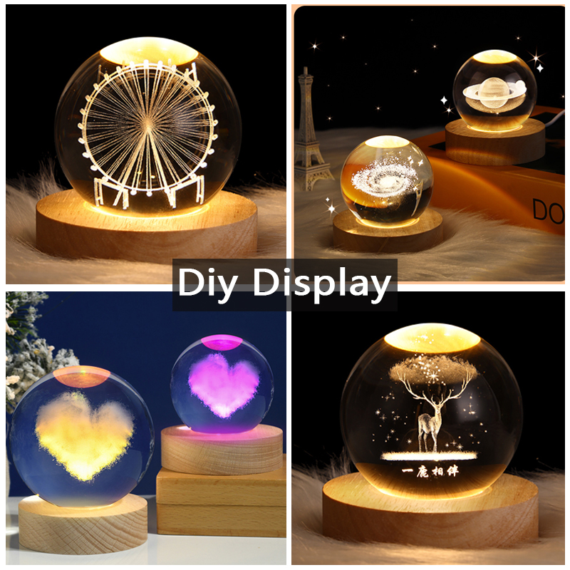 樹脂アートディスプレイラウンドウッドカラフルな LED ライ - Resin Art With Wood のレビューと価格