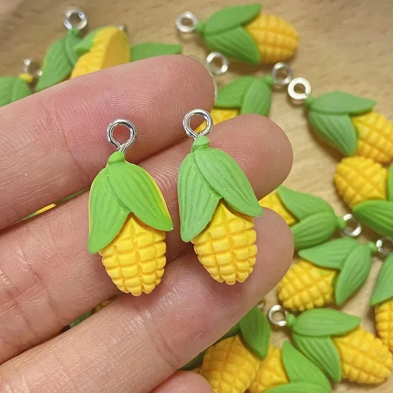 20個入り 面白いミニコーン野菜樹脂チャーム 人工食品ペンダ - Resin Art And Craft のレビューと価格