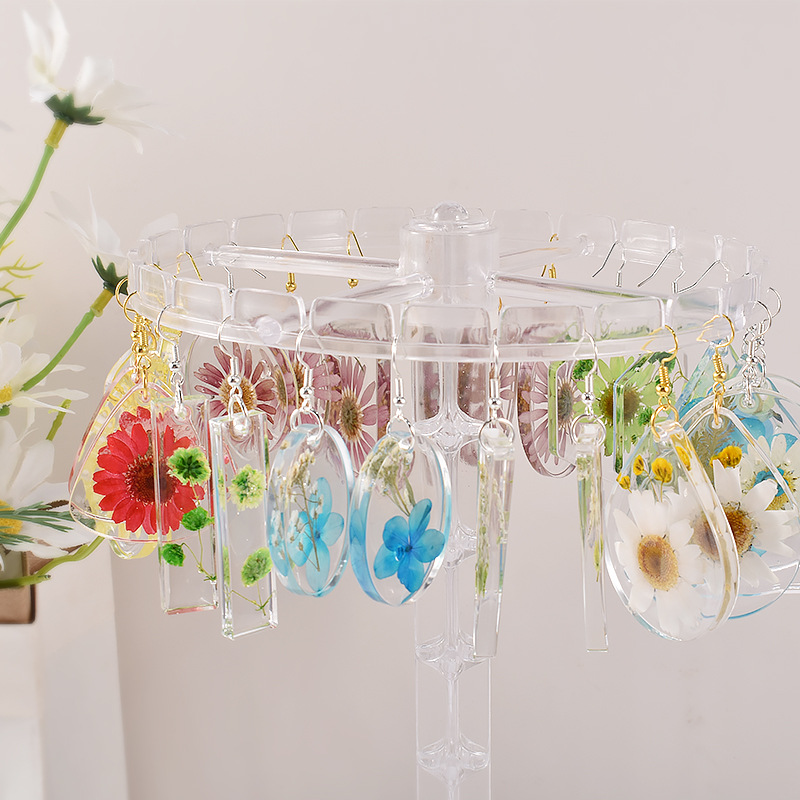 幾何イヤリングペンダントためのエポキシ樹脂diyイヤリングキ - Resin Art Kit For Beginners のレビューと価格