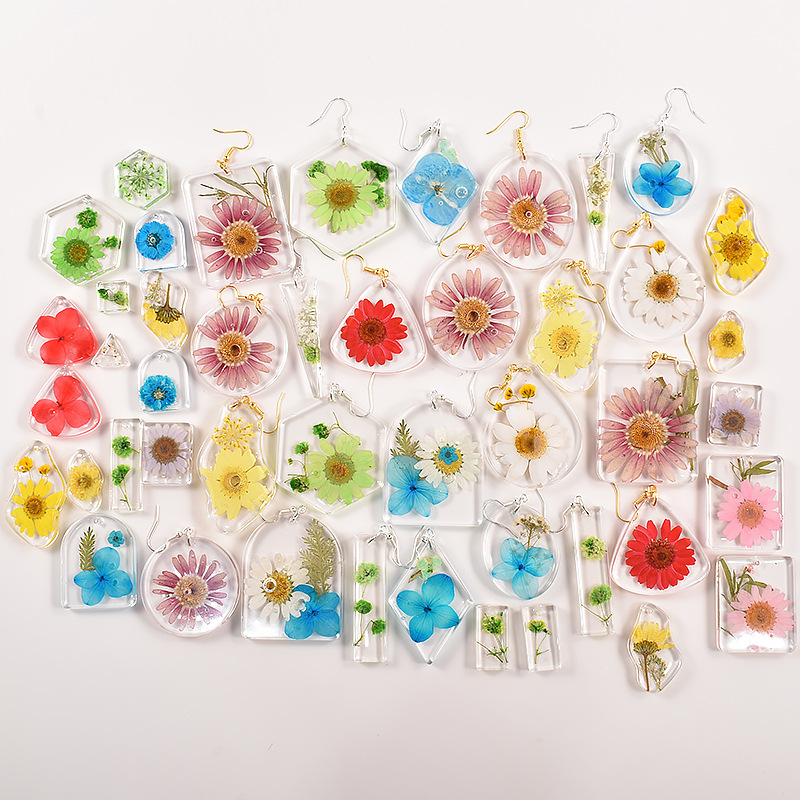 幾何イヤリングペンダントためのエポキシ樹脂diyイヤリングキ - Resin Art Kit For Beginners のレビューと価格