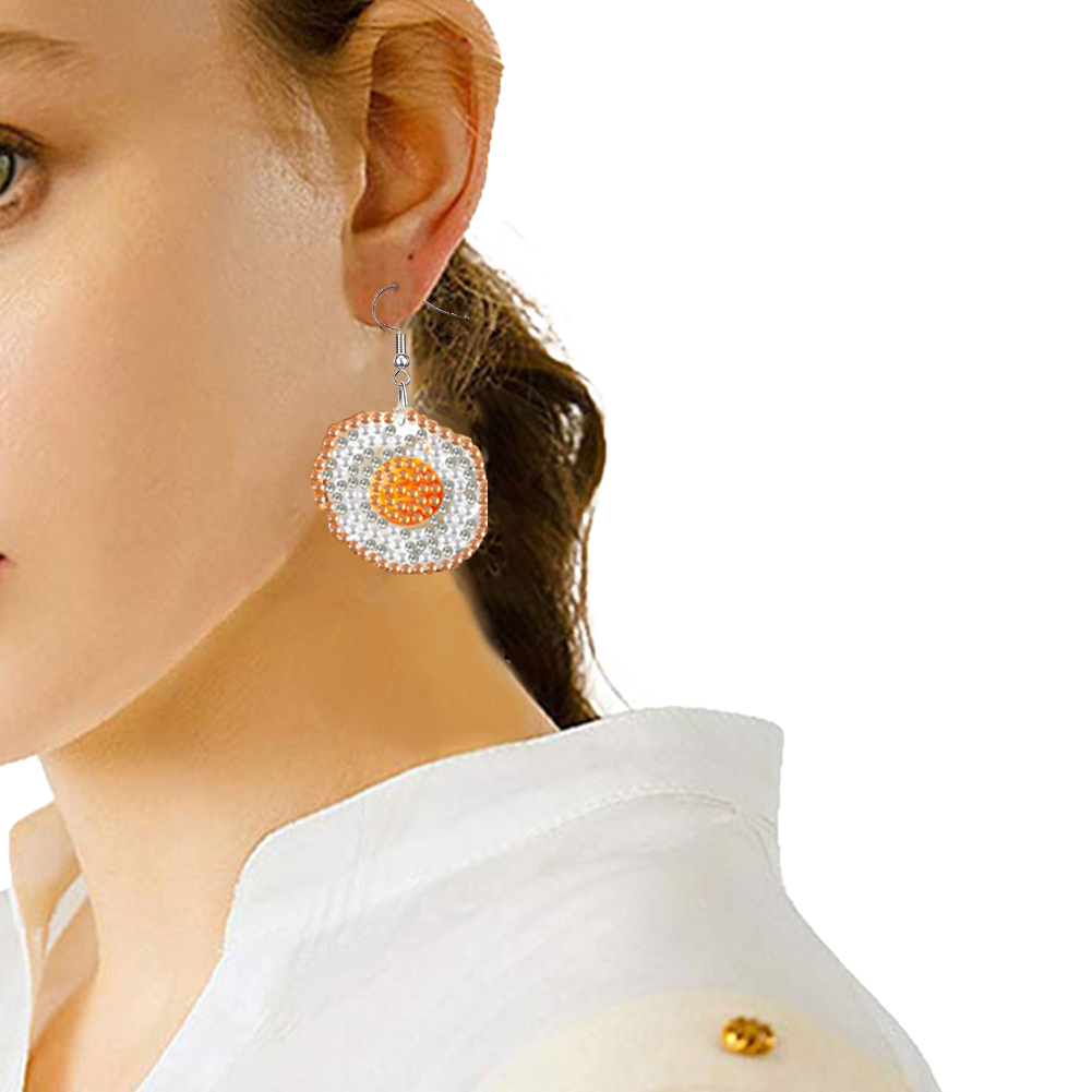 4ペアの両面ダイヤモンドペインティングイヤリング、ダイヤモン - Resin Art Earrings Kit のレビューと価格