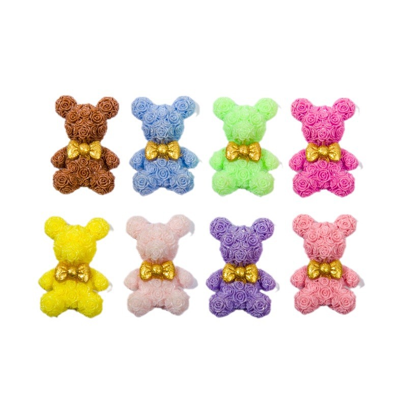 10 個ローズブロッサムクマ樹脂アクセサリー DIY ペンダ - Resin Art Rose Petals のレビューと価格