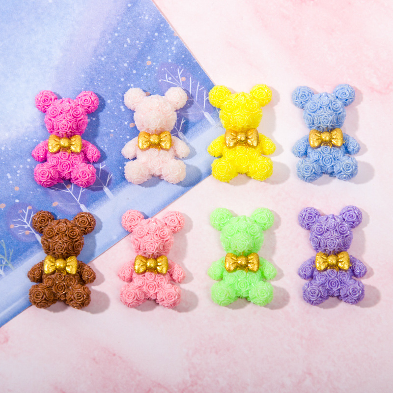 10 個ローズブロッサムクマ樹脂アクセサリー DIY ペンダ - Resin Art Rose Petals のレビューと価格