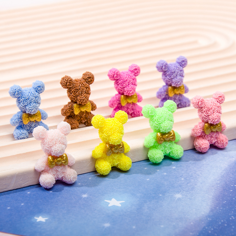 10 個ローズブロッサムクマ樹脂アクセサリー DIY ペンダ - Resin Art Rose Petals のレビューと価格