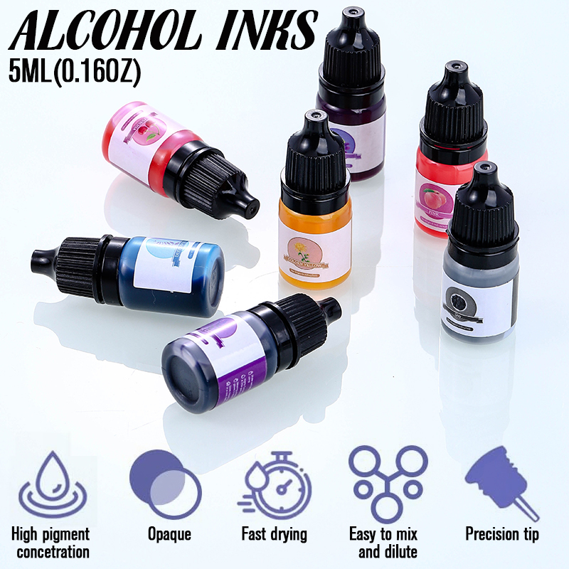 エポキシ樹脂カラー顔料 24 鮮やかな色 液体エポキシ顔料  - Resin Art Kit For Beginners のレビューと価格