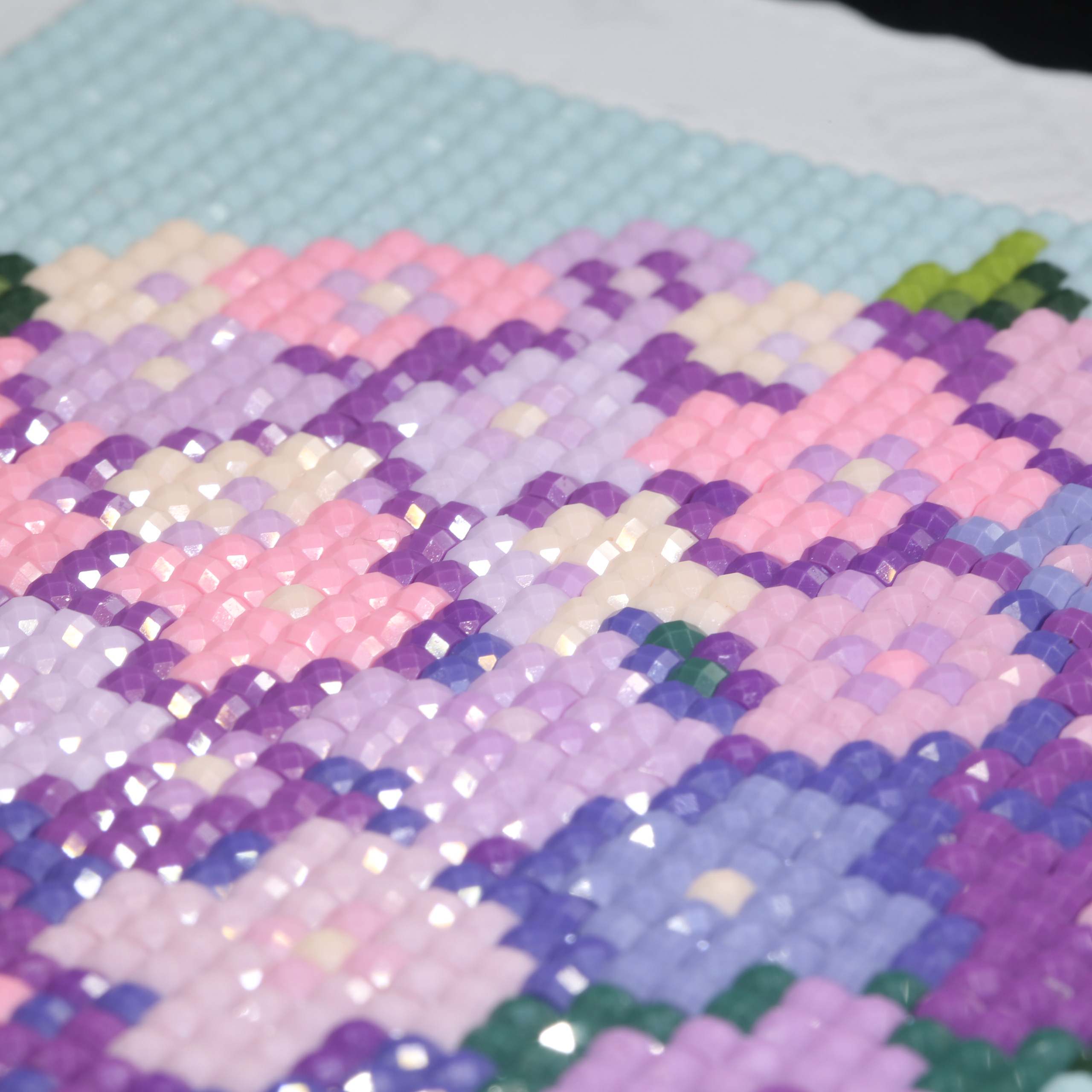 ミニジェム ®   紫アジサイ 5D ダイヤモンドペインティ - Resin Art Purple のレビューと価格