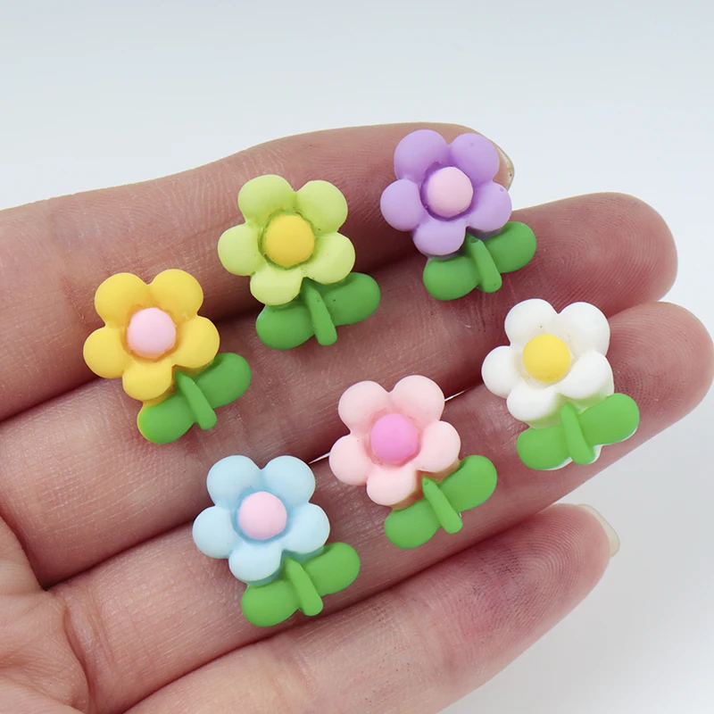 DIY樹脂クラフト用ミニフラワー、スクラップブックヘアピン装 - Resin Art Earrings Material のレビューと価格