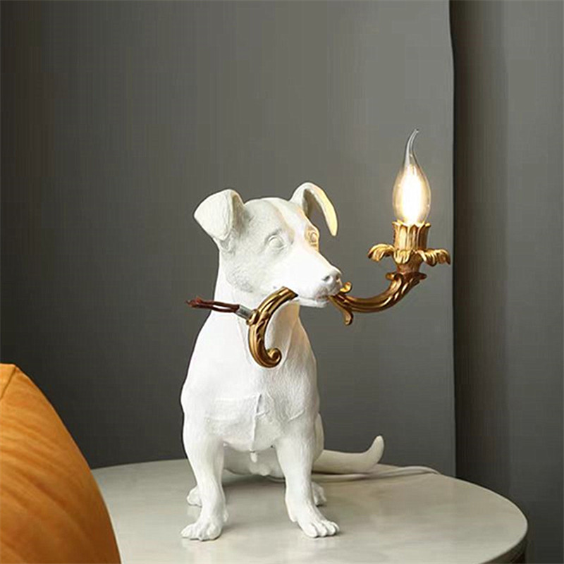 2026年樹脂製犬型テーブルライト、ジョビーテーブルランプ、 - Resin Art On Floor のレビューと価格