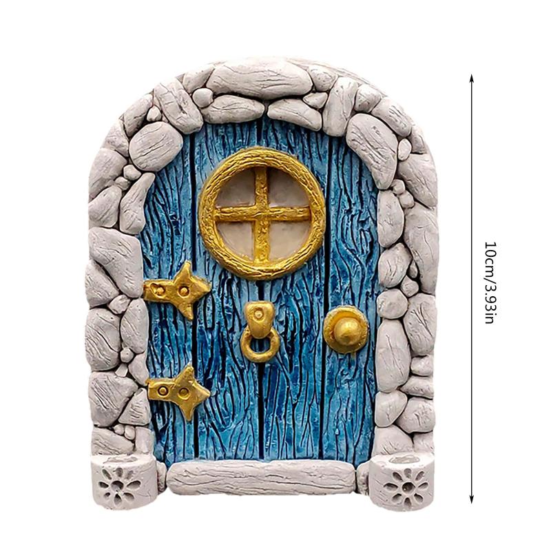 エルフ妖精のドアミニチュアガーデンハウスデコレーションツリー - Resin Art With Wood のレビューと価格