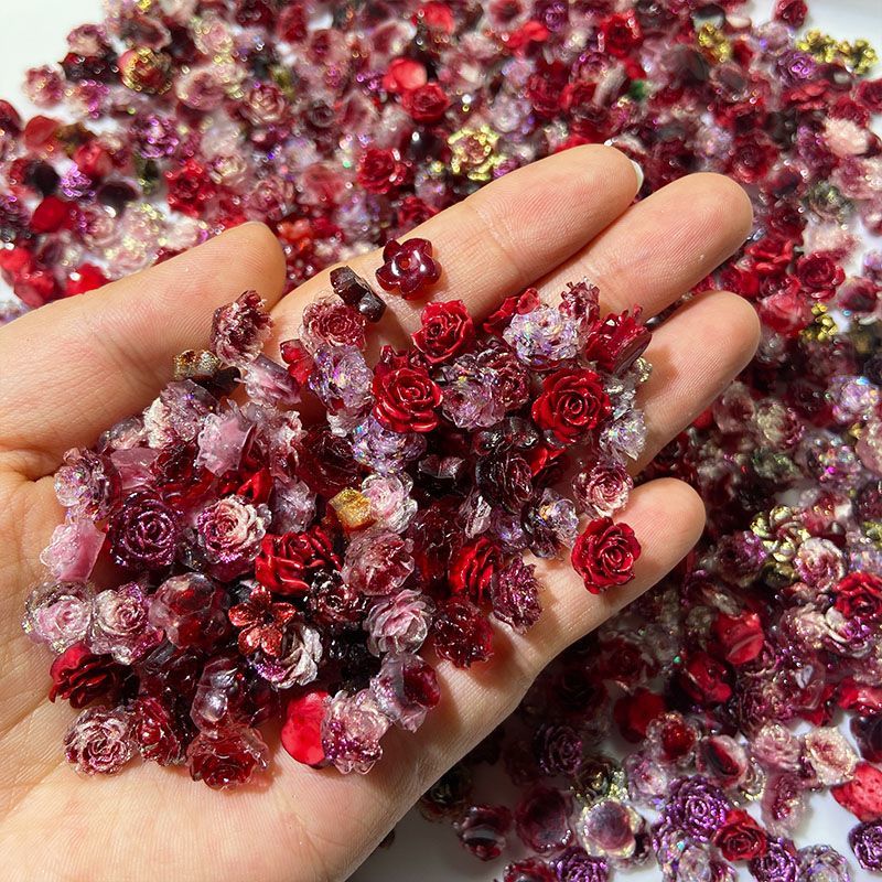 ミニシミュレーションローズバッド 20/50/100個入り  - Resin Art Rose Petals のレビューと価格