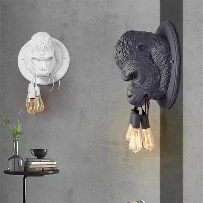 2025 モダンアムステルダム壁ランプ北欧動物ヘッド樹脂ラン - Resin Art On Wood のレビューと価格