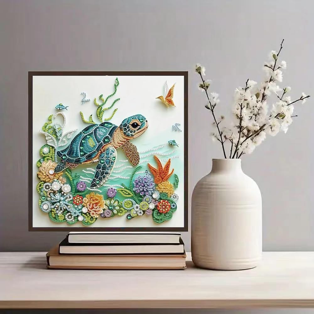 海亀動物ダイヤモンドペインティングキット 大人初心者向けDI - Resin Art Kit For Beginners のレビューと価格