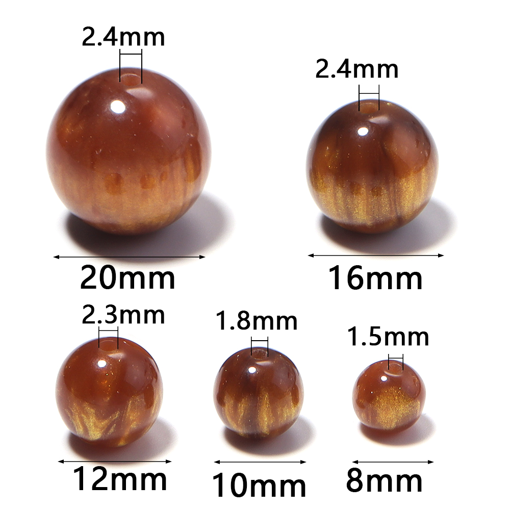 5-30 ピース/ロット 8-20 ミリメートル金メッキ樹脂 - Resin Art For Sale のレビューと価格