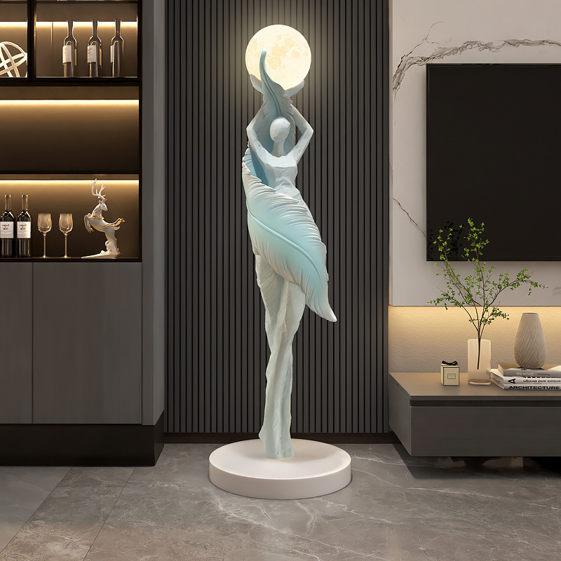 大型エントランスフロアランプギフト抽象アートリビングルーム装 - Resin Art On Floor のレビューと価格
