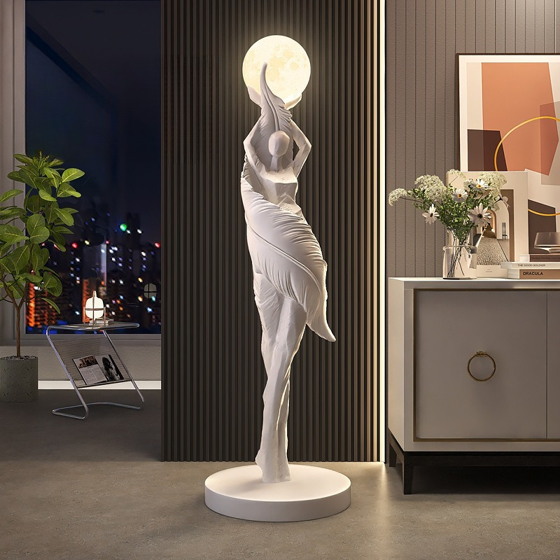 大型エントランスフロアランプギフト抽象アートリビングルーム装 - Resin Art On Floor のレビューと価格
