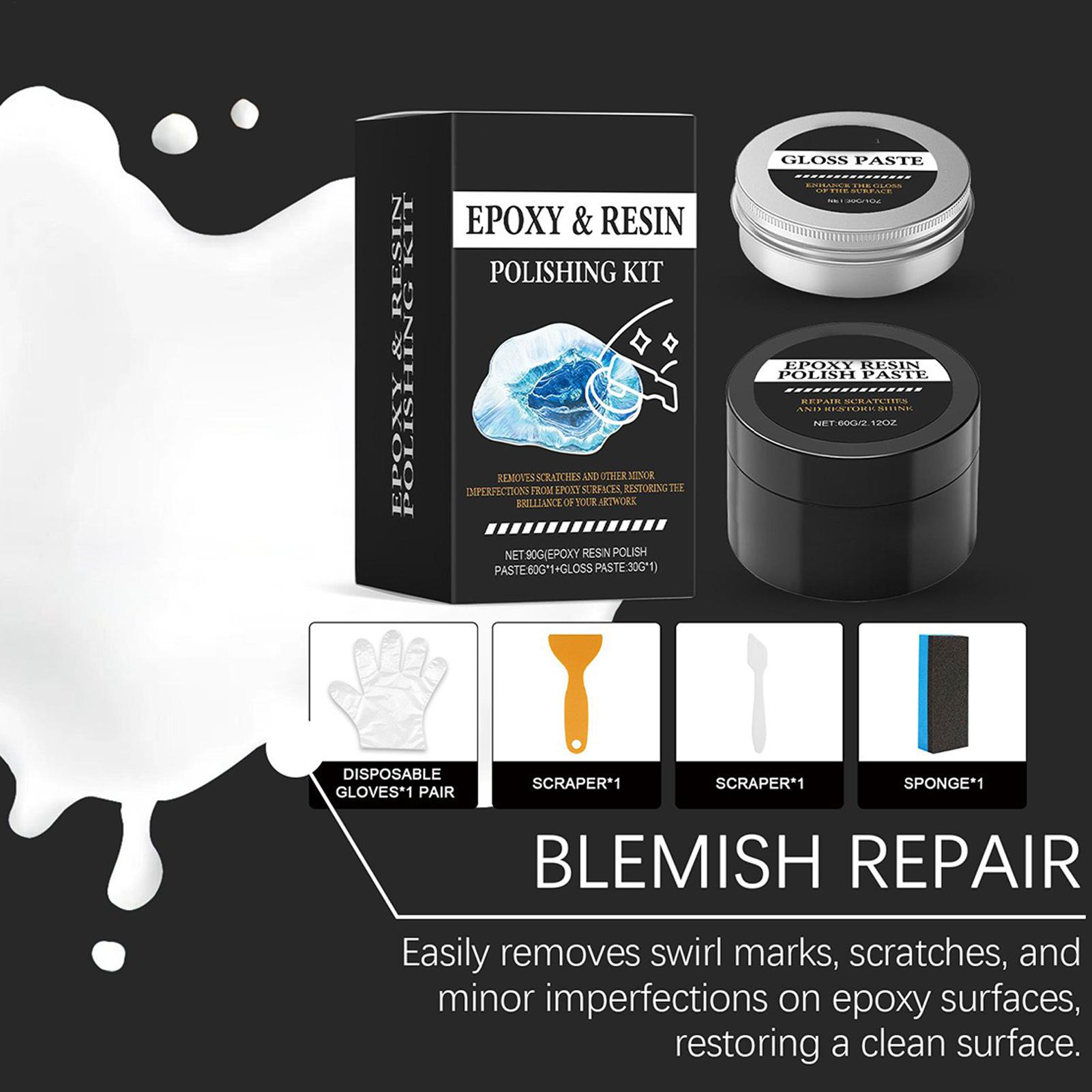 エポキシ樹脂研磨キット - 光沢を回復するクリーミーな傷除去 - Resin Art Kit For Beginners のレビューと価格