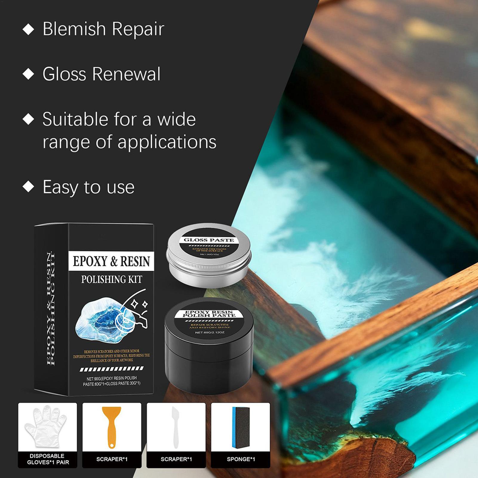 エポキシ樹脂研磨キット - 光沢を回復するクリーミーな傷除去 - Resin Art Kit For Beginners のレビューと価格