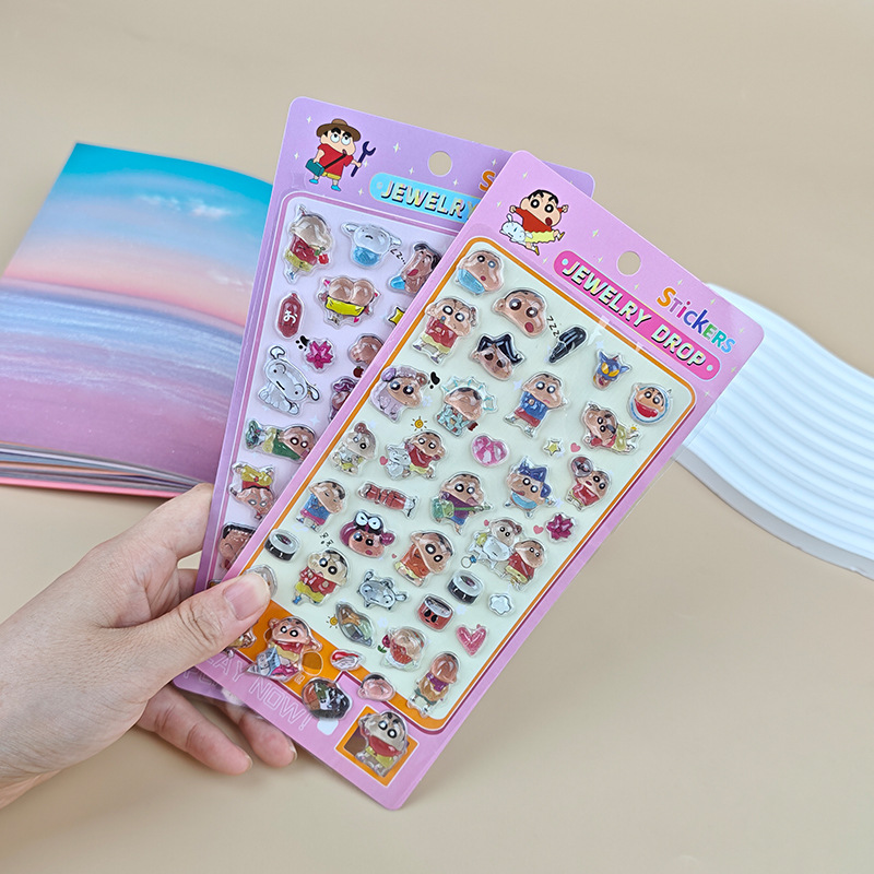 クレヨンしんちゃん漫画3Dレジンステッカーかわいい立体デカー - Resin Art Phone Case のレビューと価格