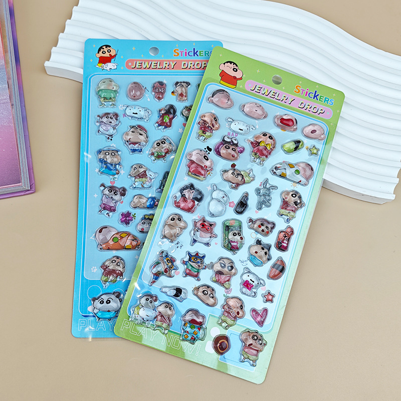 クレヨンしんちゃん漫画3Dレジンステッカーかわいい立体デカー - Resin Art Phone Case のレビューと価格
