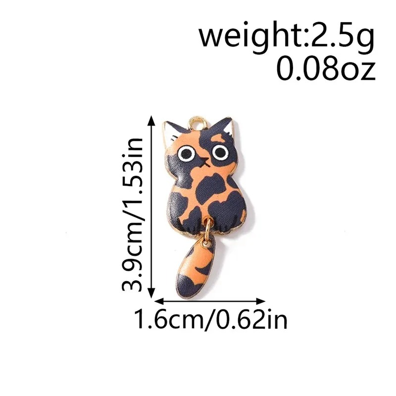 10 個 16 × 39 ミリメートルかわいい漫画猫樹脂チャ - Resin Art For Sale のレビューと価格