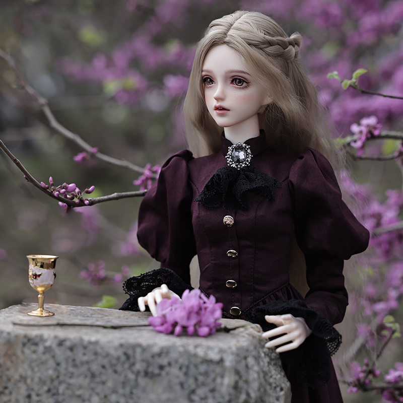 Elina bjd-エレガントなヴィンテージの女性の人形,か - Resin Art Purple のレビューと価格