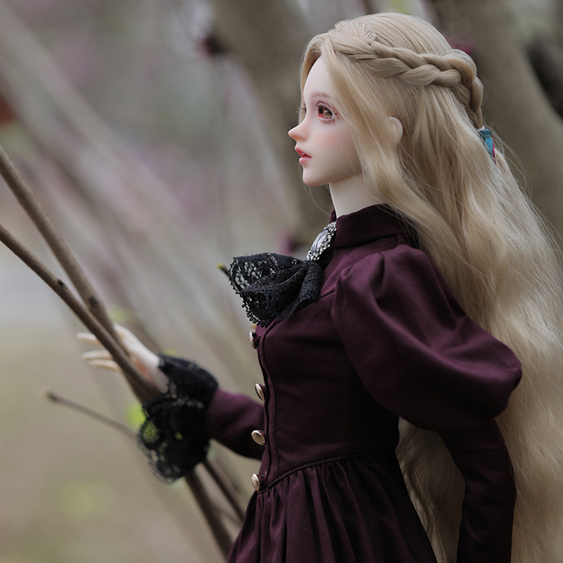 Elina bjd-エレガントなヴィンテージの女性の人形,か - Resin Art Purple のレビューと価格