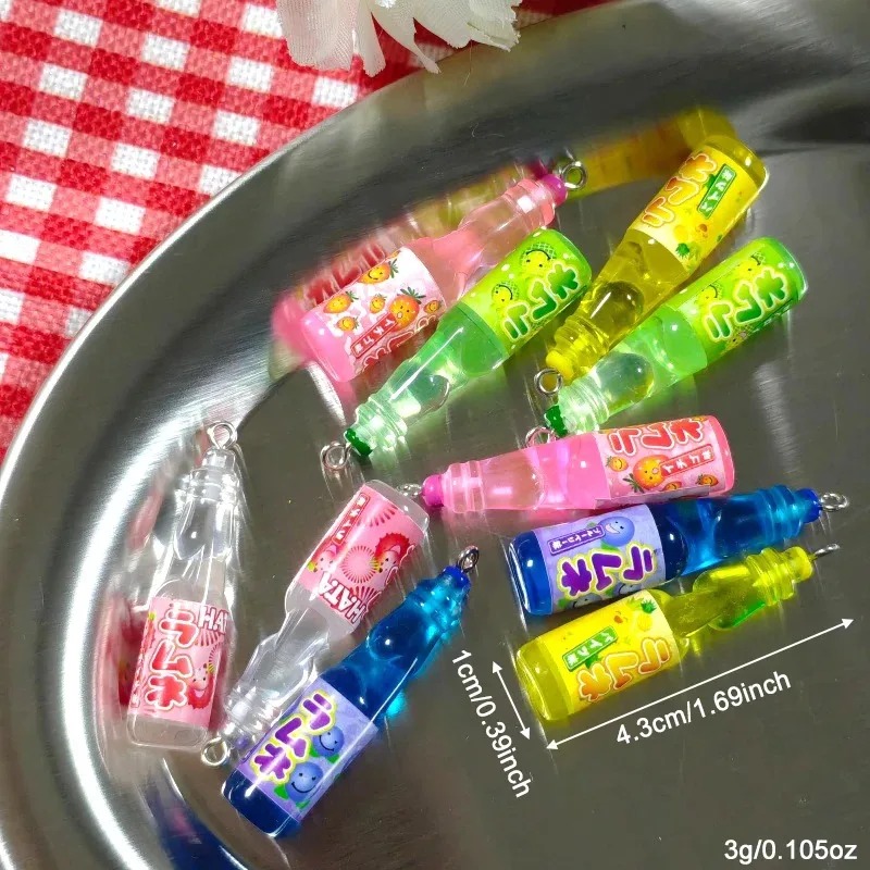 10個入り 小さなソーダボトル レジンチャーム 可愛い飲料ボ - Resin Art For Sale のレビューと価格