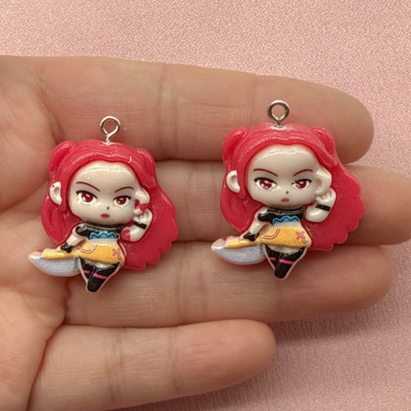 10個入り樹脂製漫画ペンダント、DIYジュエリー製作イヤリン - Resin Art For Sale のレビューと価格