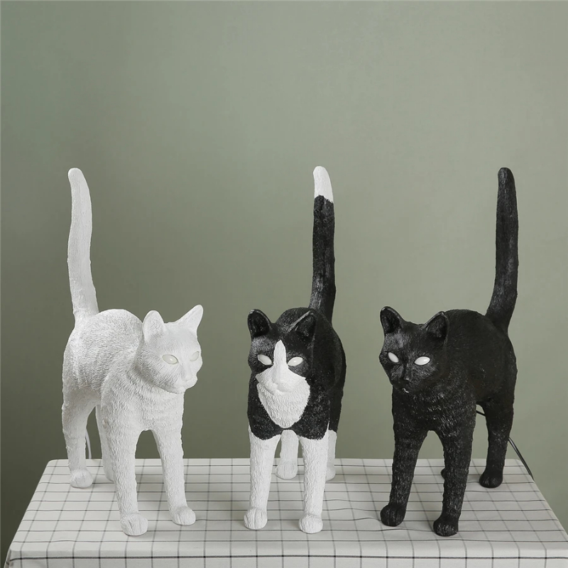 北欧の猫のテーブルランプ,寝室,ベッドサイド,オフィス,ダイ - Resin Art On Floor のレビューと価格