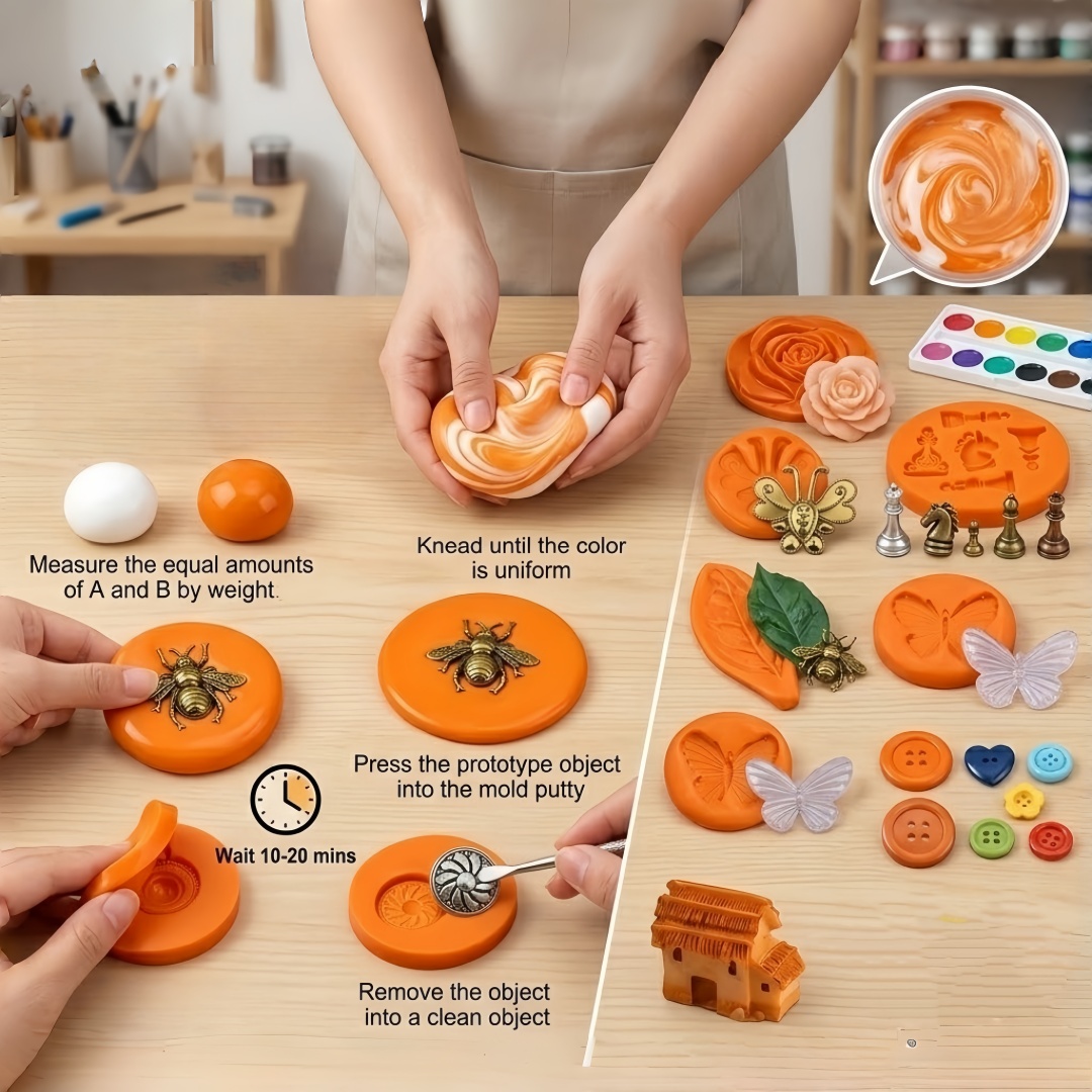 シリコンパテ DIY クラフトセット 柔軟で長持ちする樹脂ア - Resin Art And Craft のレビューと価格
