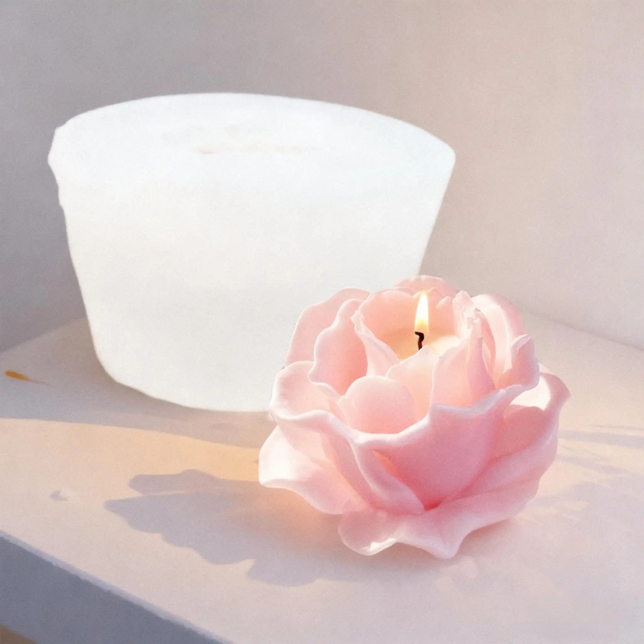 1個入り3Dエレガントローズシリコンモールド - 再利用可能 - Resin Art Rose Petals のレビューと価格