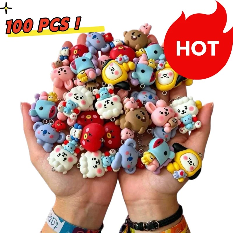 7 個 BT21 樹脂漫画チャーム DIY アクセサリークラ - Resin Art For Sale のレビューと価格