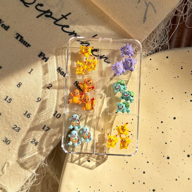 ポケモンネイルアートアクセサリー、かわいいミニ3Dゼニガメと - Resin Art Anime のレビューと価格