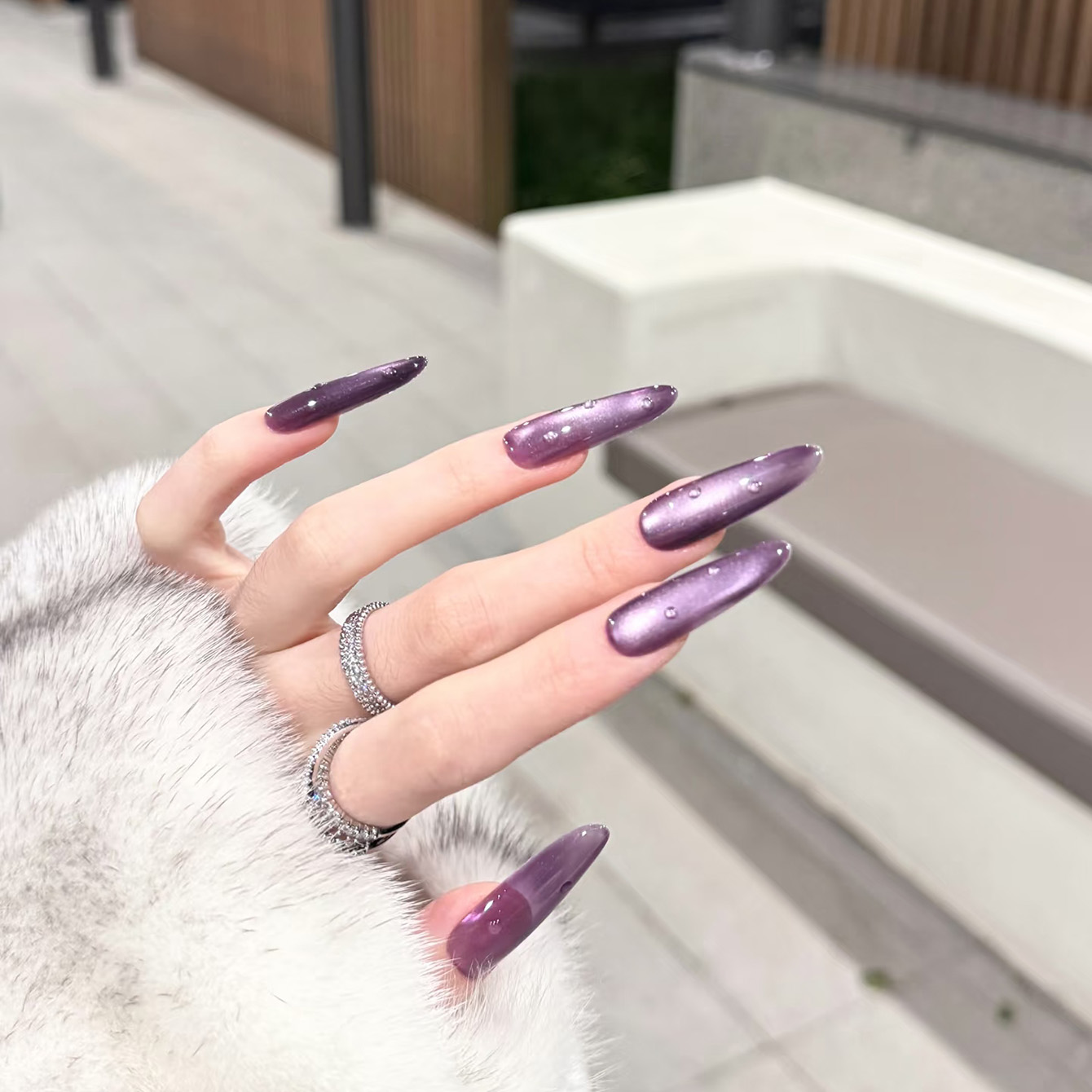 1個入り ZH エンチャンティングパープルキャッツアイジェル - Resin Art Purple のレビューと価格