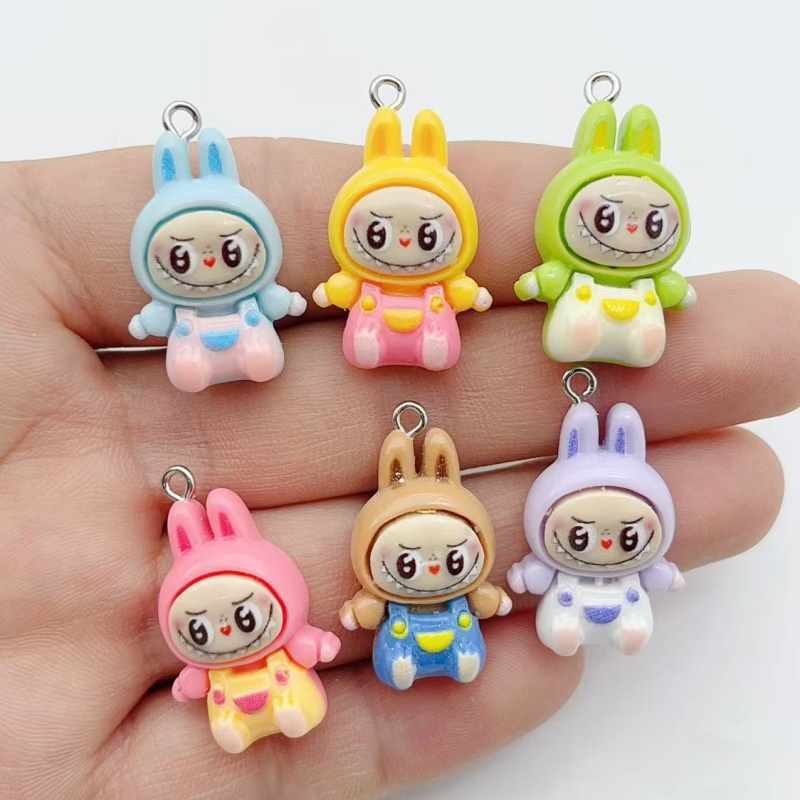 10 個かわいいウサギイチゴハウス樹脂チャーム素敵な漫画の動 - Resin Art For Sale のレビューと価格