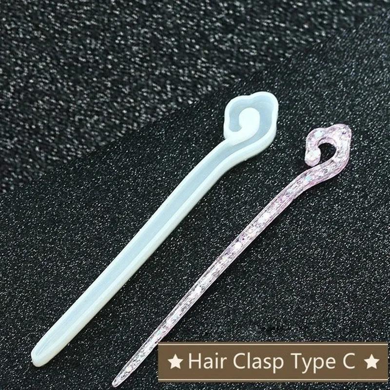 新しい透明ヘアピンシリコーン特殊金型樹脂 DIY ヘアジュエ - Resin Art For Sale のレビューと価格