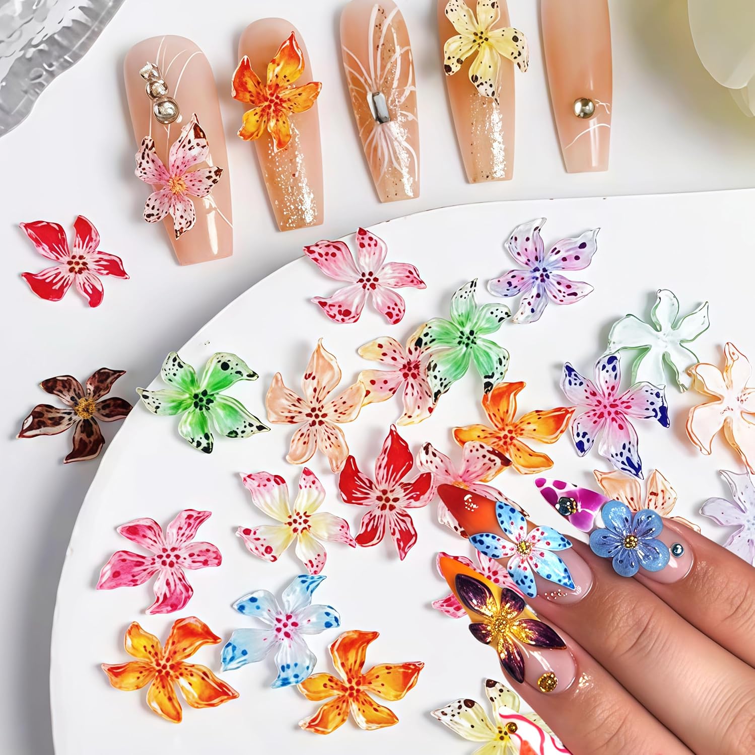 20/40/60/80 個氷の結晶の花 DIY アートステッ - Resin Art Rose Petals のレビューと価格