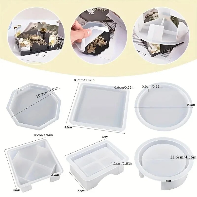 コースター樹脂モールドセットには、コースター収納ボックスモー - Resin Art Kit For Beginners のレビューと価格