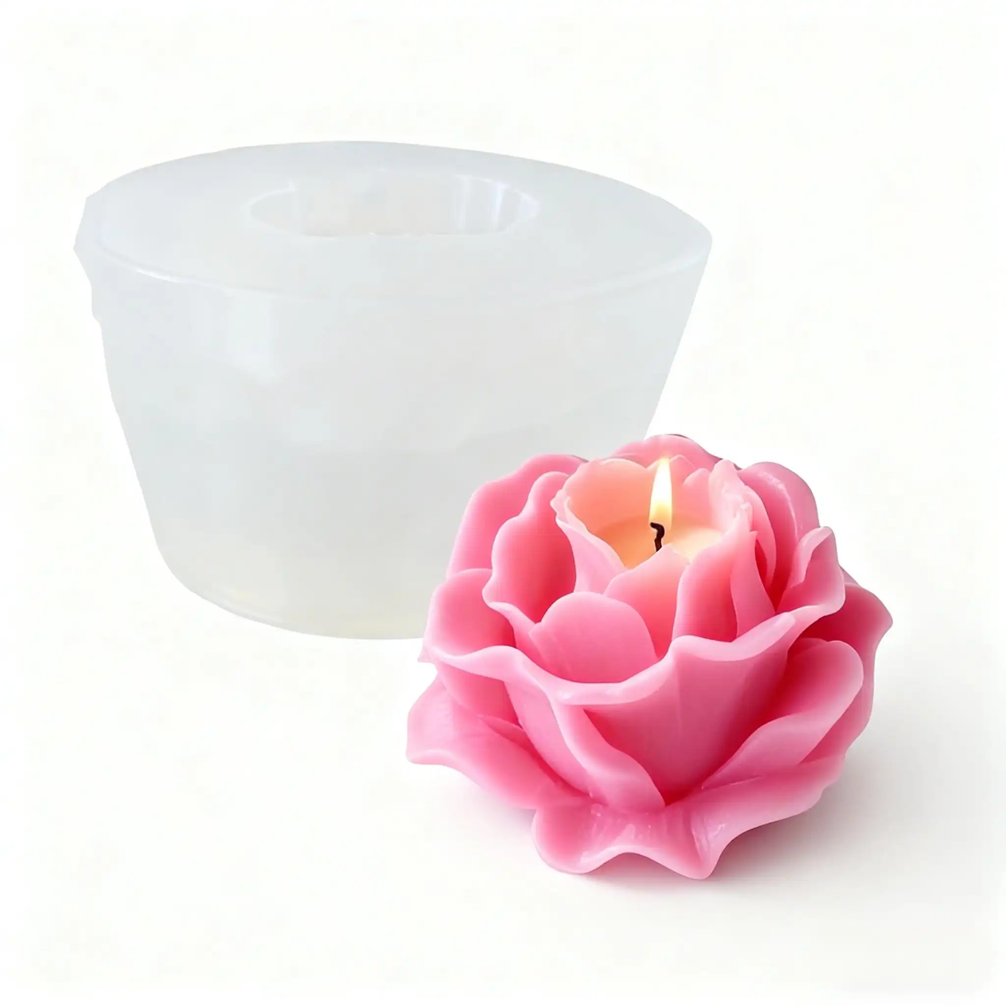 1個入り3Dエレガントローズシリコンモールド - 再利用可能 - Resin Art Rose Petals のレビューと価格