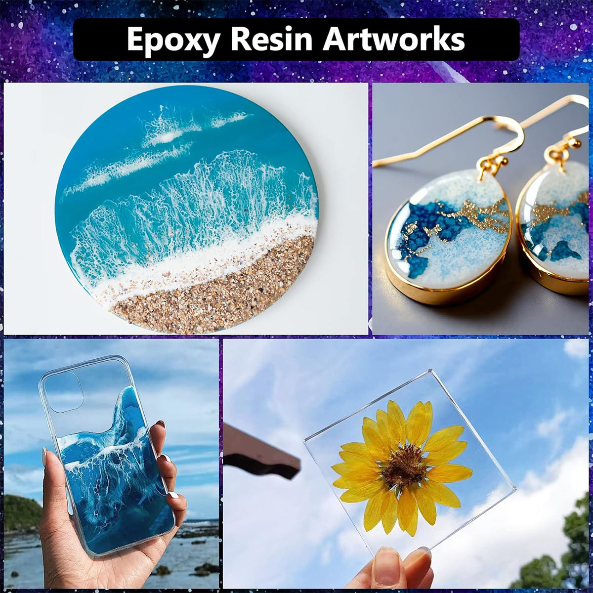1000mlクリスタルクリアエポキシ樹脂キット 黄変なし 気 - Resin Art With Wood のレビューと価格