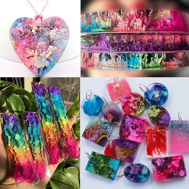 UVエポキシ樹脂,24色,10ml,リキッドエントグルー,液 - Resin Art Alcohol Ink のレビューと価格