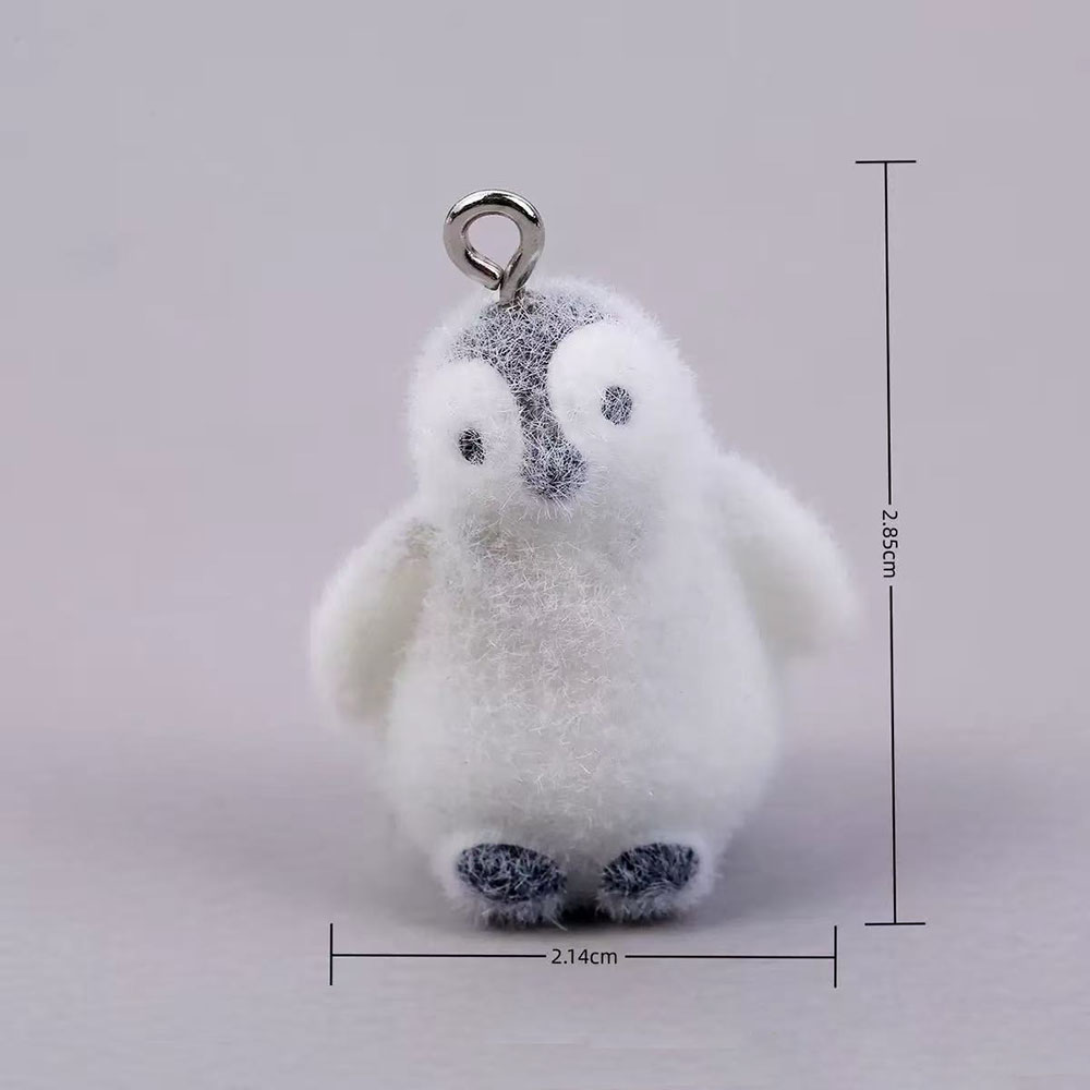 5個入り フロッキング加工 小さなペンギン レジンチャーム  - Resin Art Notes のレビューと価格