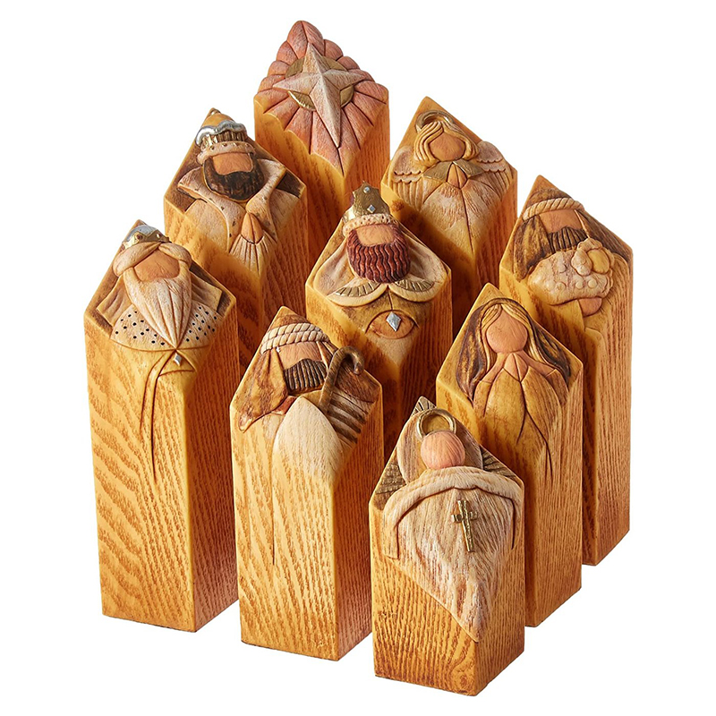 天国の騎士の木の像樹脂工芸品の像デスクトップの装飾家のオフィ - Resin Art With Wood のレビューと価格