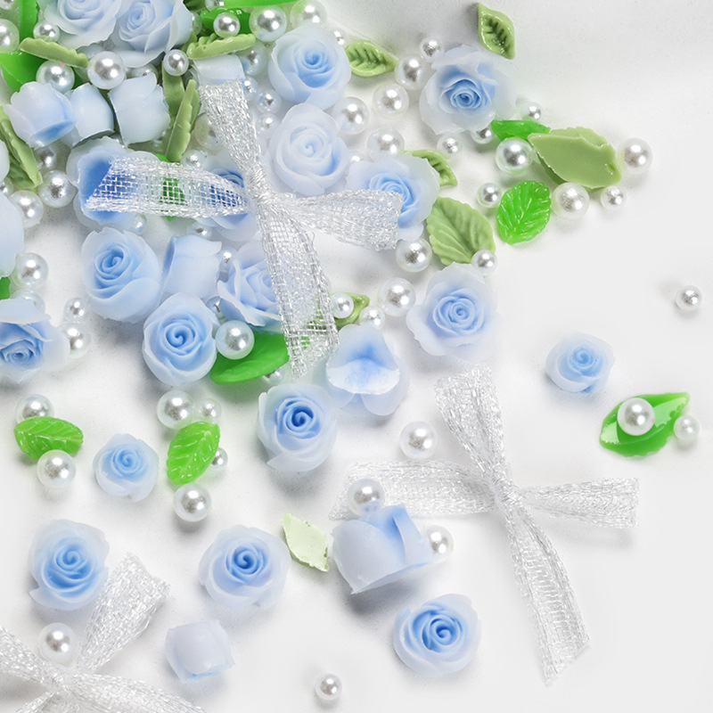 夏らしいミニパールレジンピンクカメリアローズ3Dネイルアート - Resin Art Rose Petals のレビューと価格