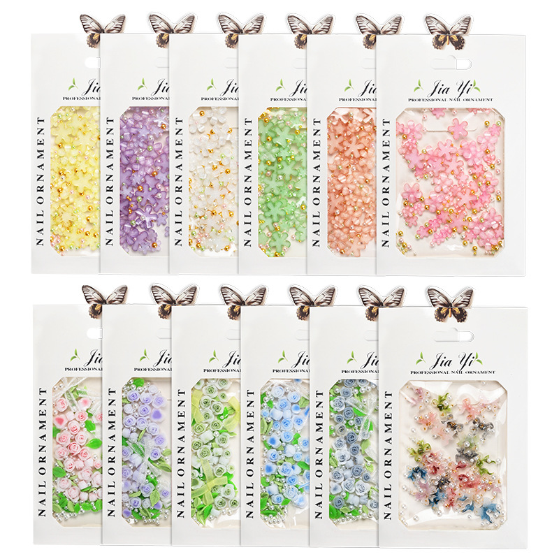 夏らしいミニパールレジンピンクカメリアローズ3Dネイルアート - Resin Art Rose Petals のレビューと価格